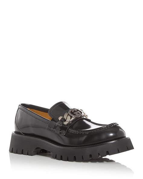 gucci sole 3864|Gucci Men's Moc Toe Lug Sole Loafers .